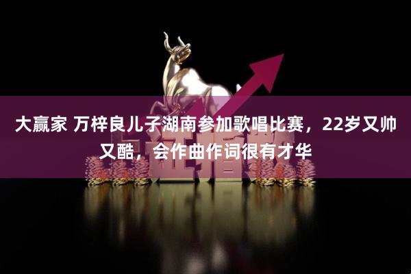 大赢家 万梓良儿子湖南参加歌唱比赛，22岁又帅又酷，会作曲作词很有才华